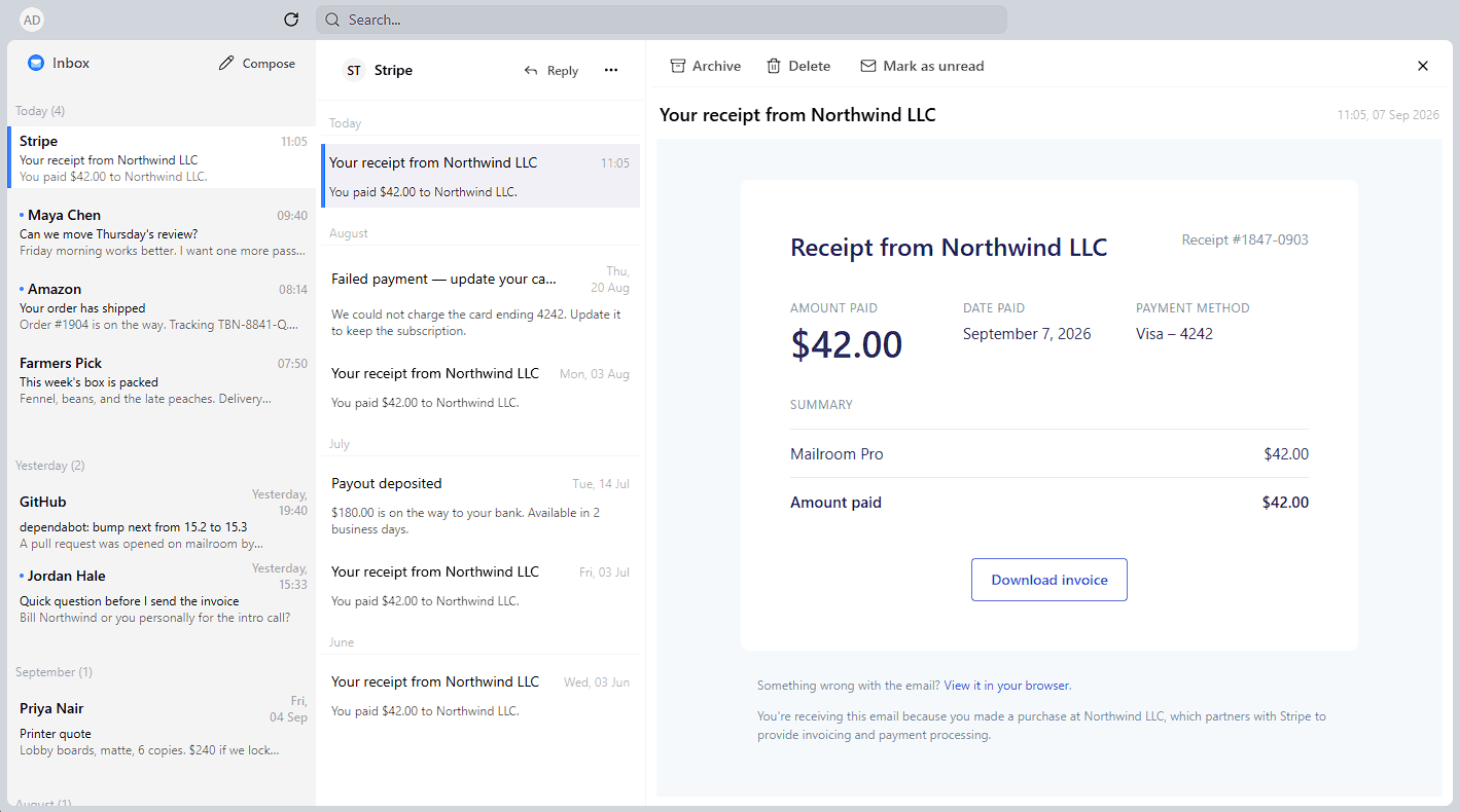 Product screenshot